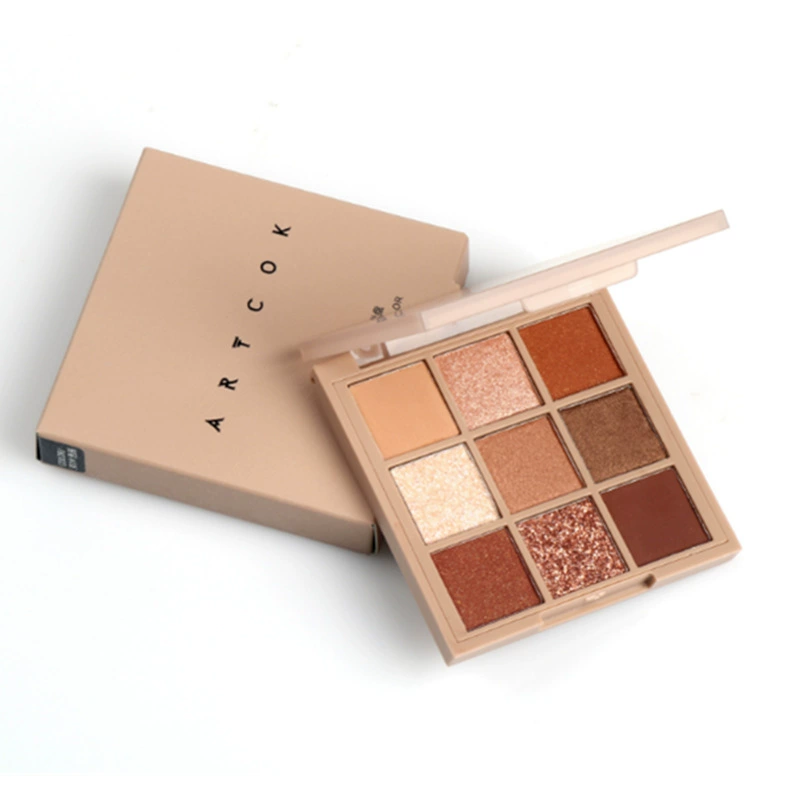 ART COK Красочная кака Velvet Nine Color Eyeshadow Palette доступная жемчужная бисерная палитра теней для век земной цвет