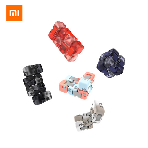 Xiaomi Mi Rabbit Colorful Fingertip Building Blocks Stress Reduction Artifact Puzzle Free Assembly Building Blocks Toy Infinite Rubik's Cube