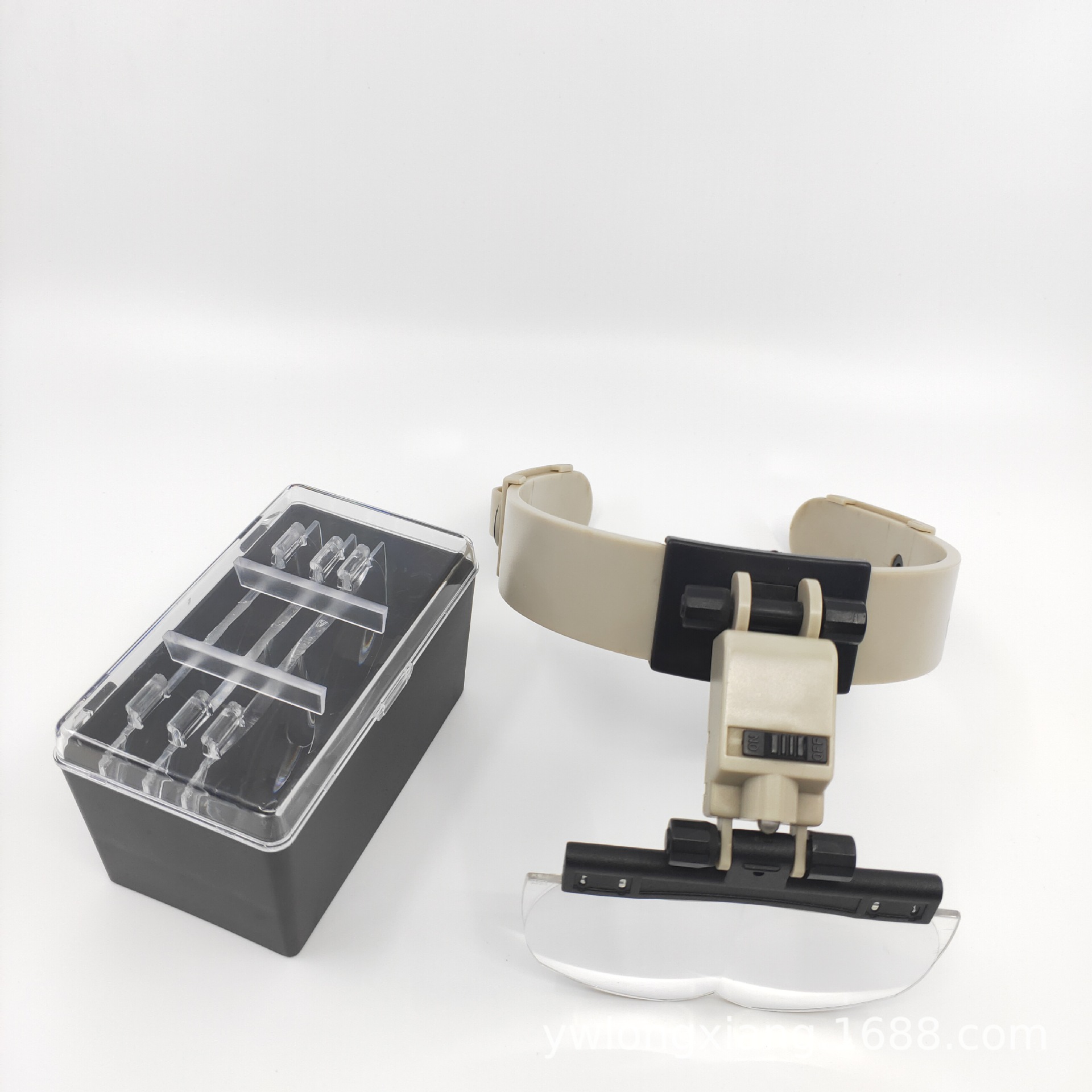 【龙翔LXDG】头盔放大镜 带LED灯头配四组镜片头戴 放大镜