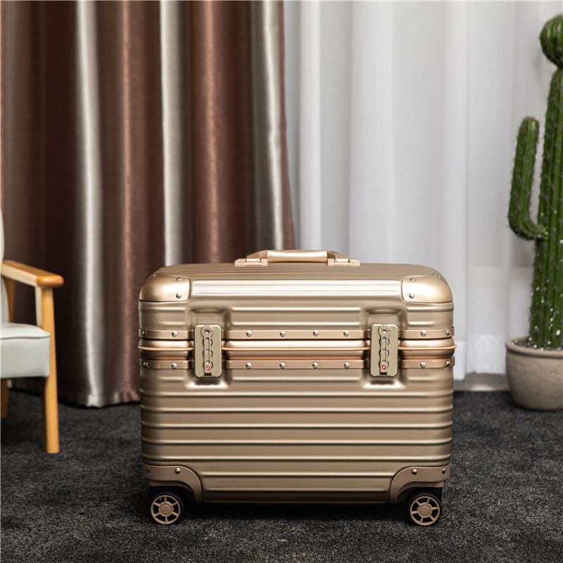 Business captain case 18 inch 20 inch PC aluminum frame boarding trolley case tool hard case luggage camera case computer case
