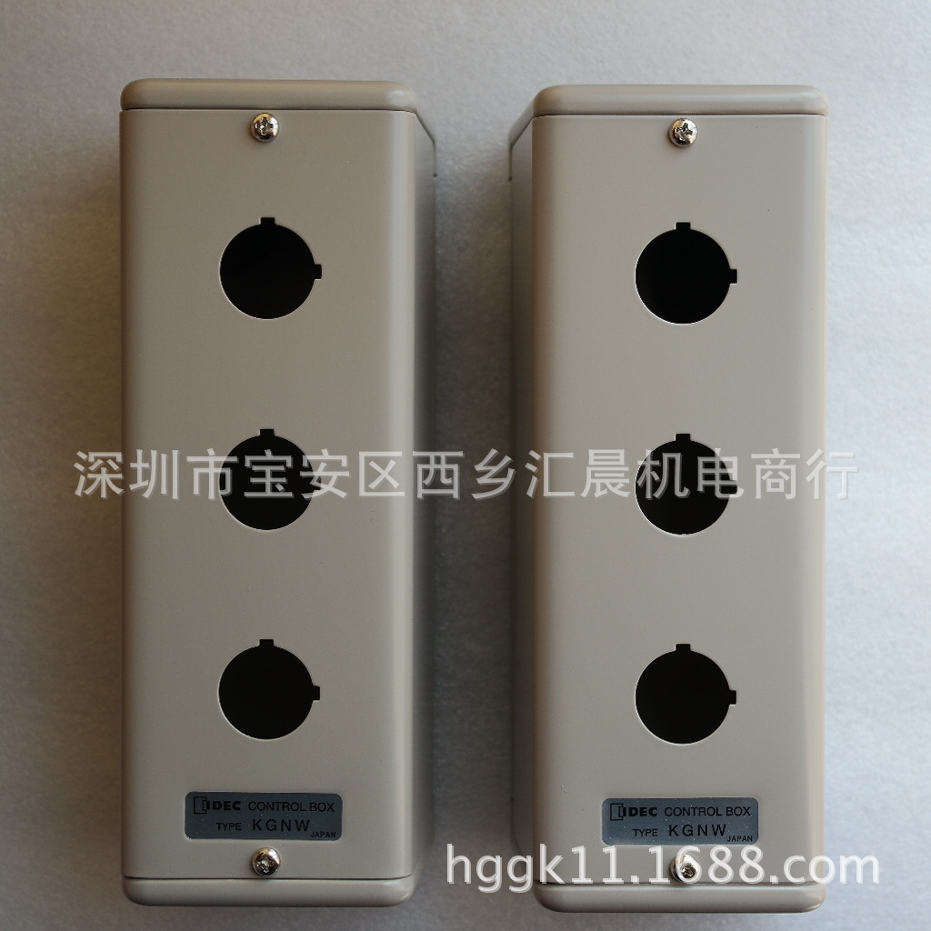 正品IDEC和泉按钮盒KGNW313Y和泉钢制电气控制盒
