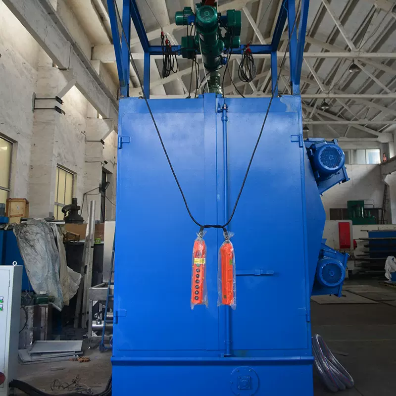 无锡洪旭QZG-S200(Q376)吊钩式抛丸机 金属单双吊挂式抛丸清理机
