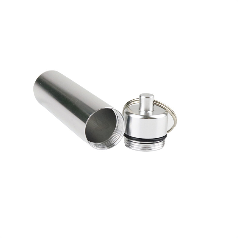 Fábrica al por mayor aleación de aluminio hisopo de algodón tubo impermeable sellado metal medicina puede portátil de aluminio palillo de dientes caja