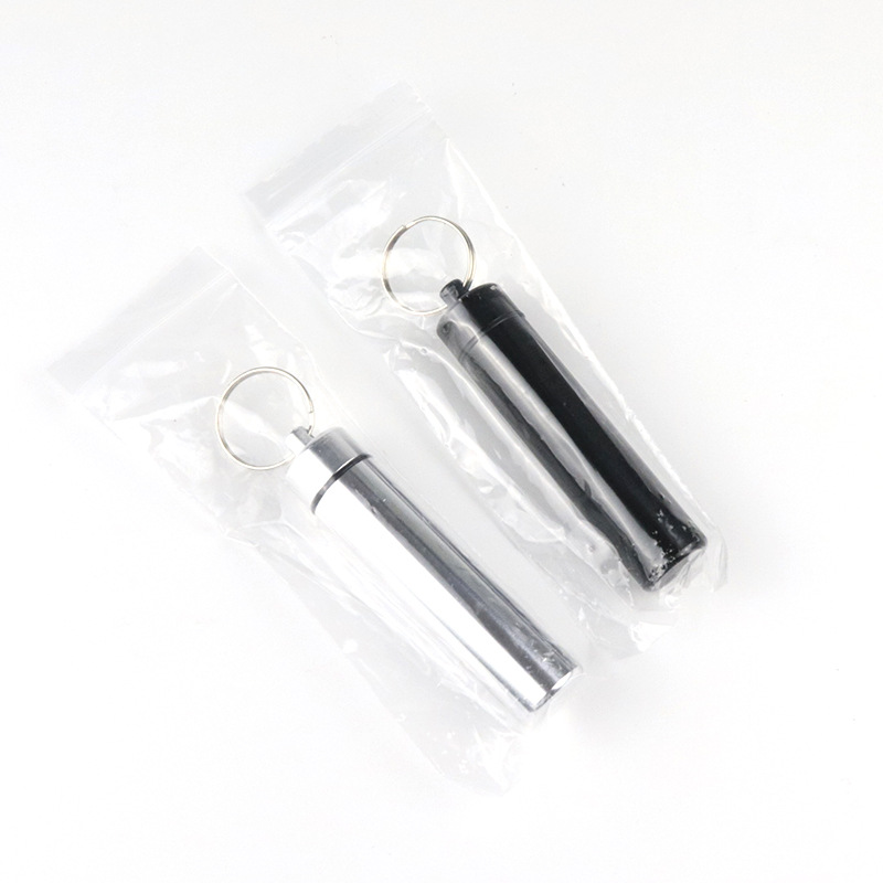 Fábrica al por mayor aleación de aluminio hisopo de algodón tubo impermeable sellado metal medicina puede portátil de aluminio palillo de dientes caja