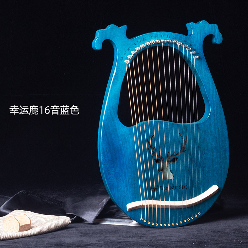 19-String lyre piano portátil 16-String small HARP principiante auto-Estudio 10-String lyre piano lyre instrumento musical
