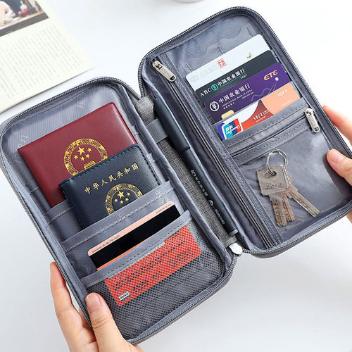 Travel Passport Bag for International Travel Document Bag Purse Ion Passport Holder Waterproof Dustproof Portable Card Holder Direct Sale