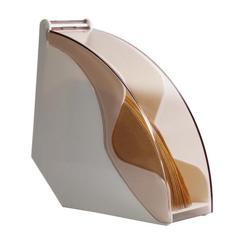 Hand brewed coffee acrylic filter paper storage box V60 fan-shaped filter paper dust-proof storage box coffee shop filter paper holder