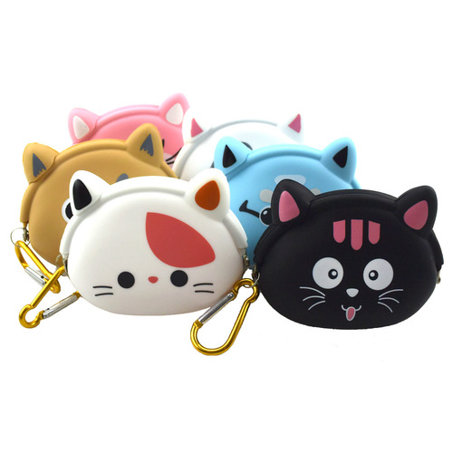 Pets go out silicone garbage box training bag cat and dog outdoor portable hanging buckle waist bag toilet environment cleaning
