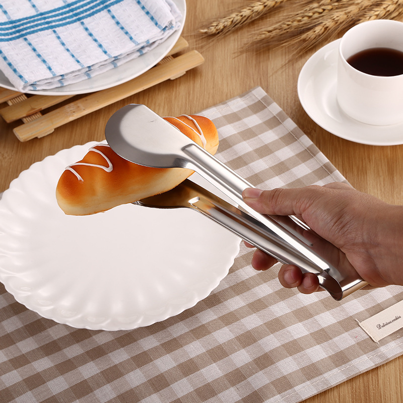 Clip de alimentos de acero inoxidable clip de pan engrosado Anti-escaldado semicírculo completo clip de alimentos redondo clip de barbacoa suministros de cocina