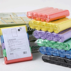 Colored Heavy-Duty Disposable Trash Bags for Office and Home Use, Black Plastic Bags with 5 Rolls of 60 Pcs