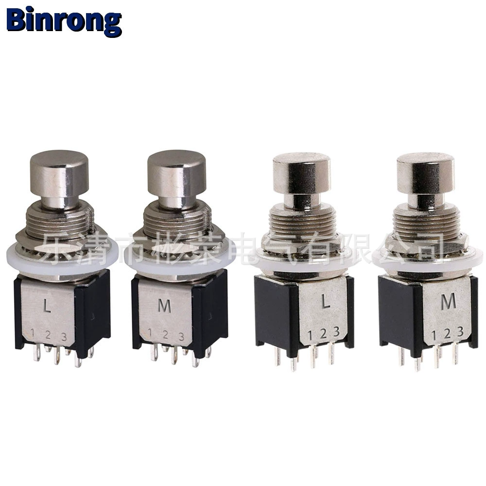 Маленькая 6-футовая Кнопка DPDT металлического переключателя ножного переключателя гитары топят Педальный переключатель