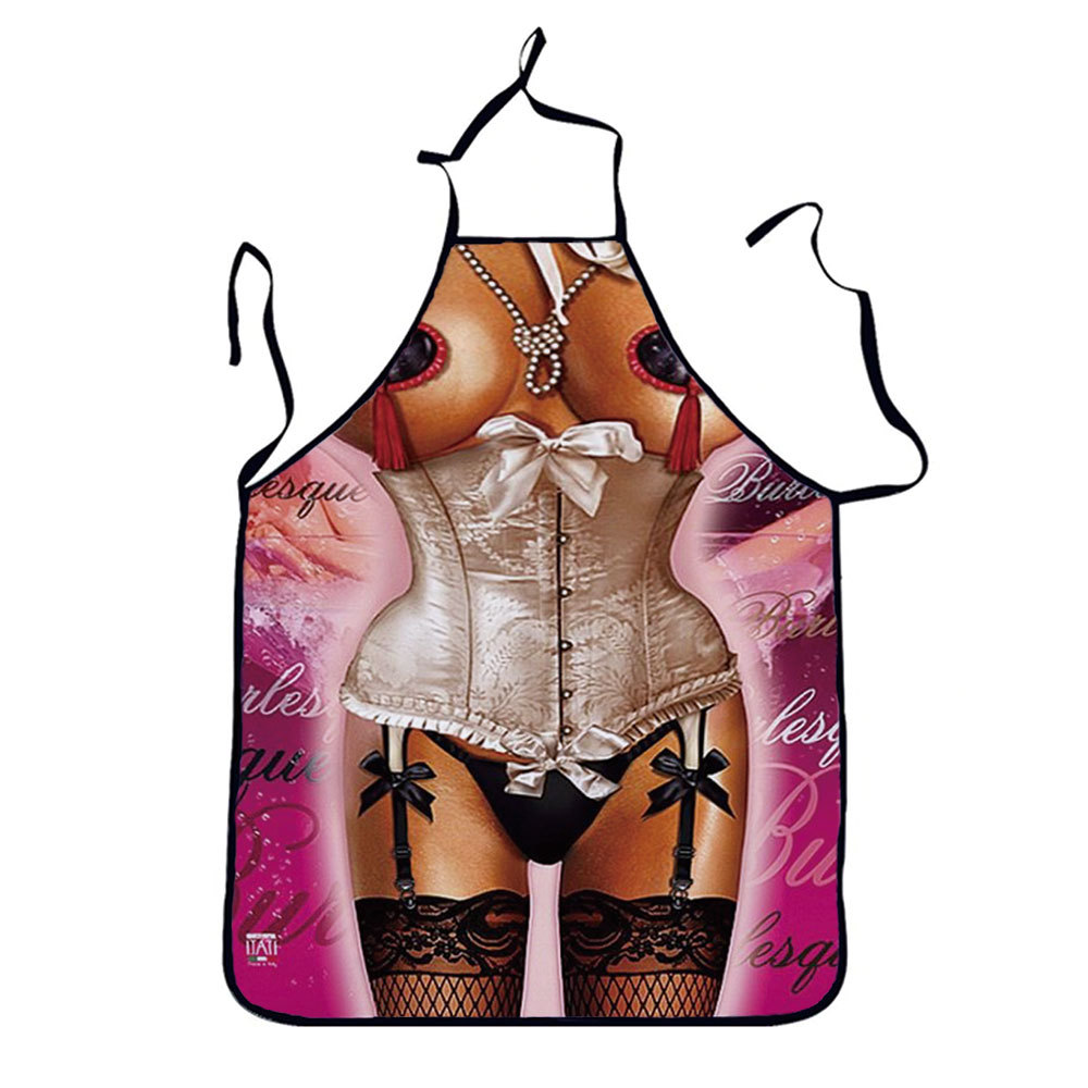 Muscle hombres cintura sexy bikini encaje Navidad Festival de dibujos animados pareja partido Amazon nuevo delantal