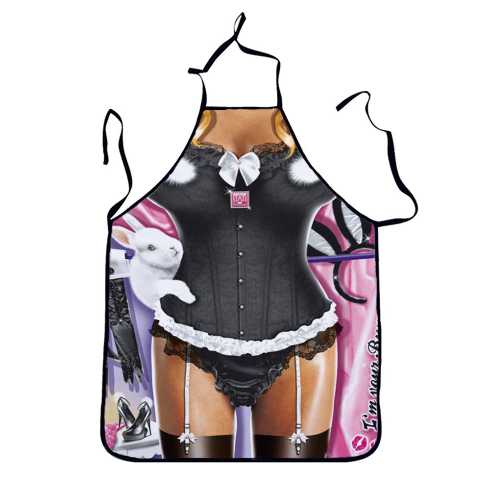 Muscle hombres cintura sexy bikini encaje Navidad Festival de dibujos animados pareja partido Amazon nuevo delantal