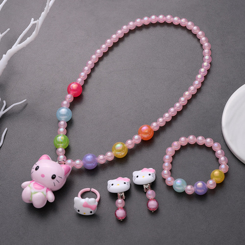 Children's earrings, ear clips, no pierced ears, princess little girl's cute flower pain-proof earrings, fashionable catwalk jewelry