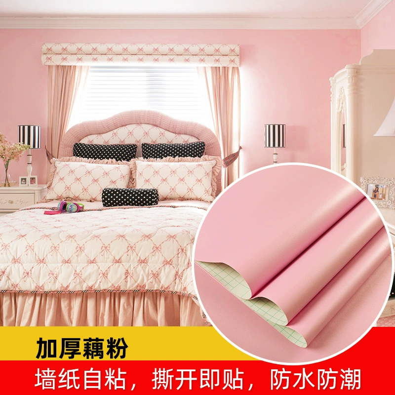 Wallpaper Star Pure Color Self-Sticking (61 cm × 1 m), Waterproof, Thick & Thin Color Options