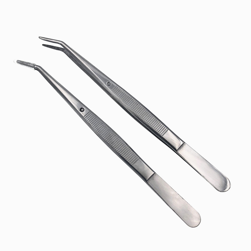 En existencia pinza dental pinzas de acero inoxidable clip oral codo dentado pinzas antideslizantes herramientas dentales