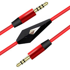 Best Selling Headphone Audio Cable 3.5mm to 3.5mm Universal with Microphone and Remote Control Recording Connection Cable Wholesale