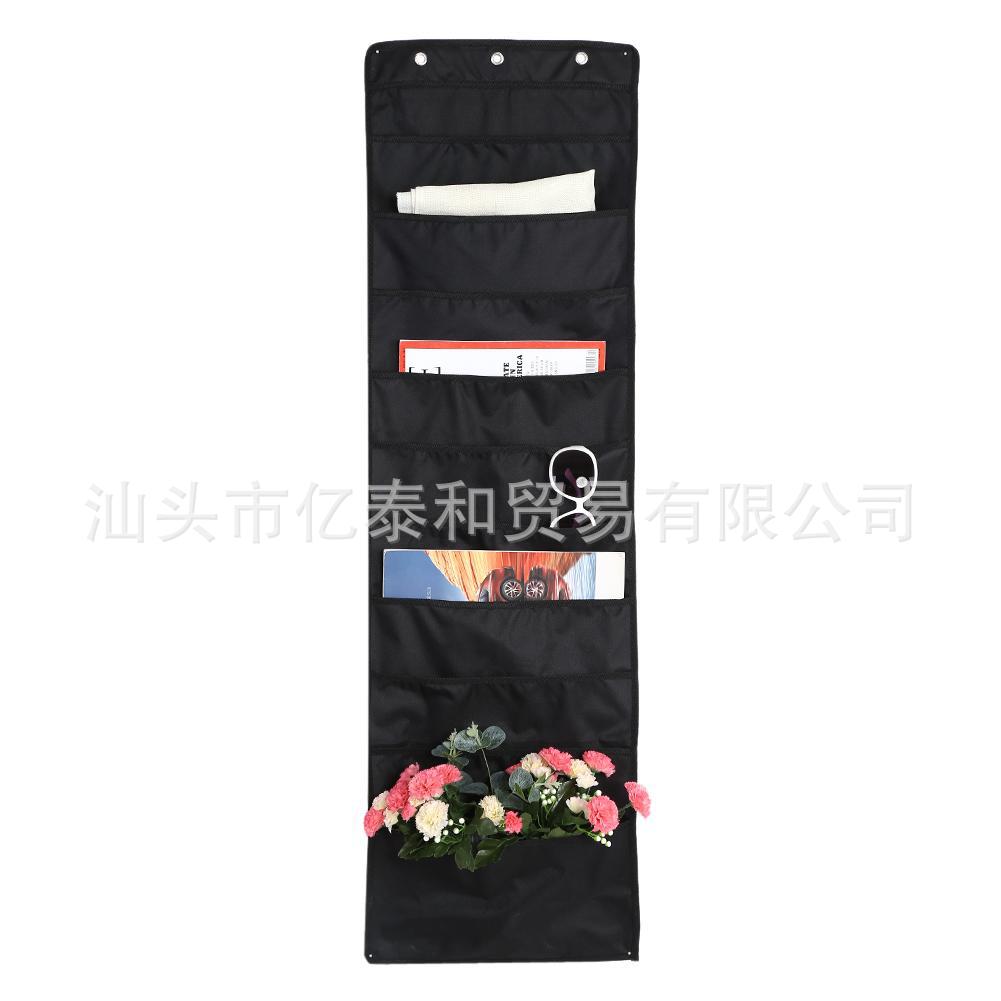 Bolsa de almacenamiento transfronteriza detrás de la puerta baño colgando ropa sucia almacenamiento bolsa colgante bolsa de almacenamiento de carpeta montada en la pared