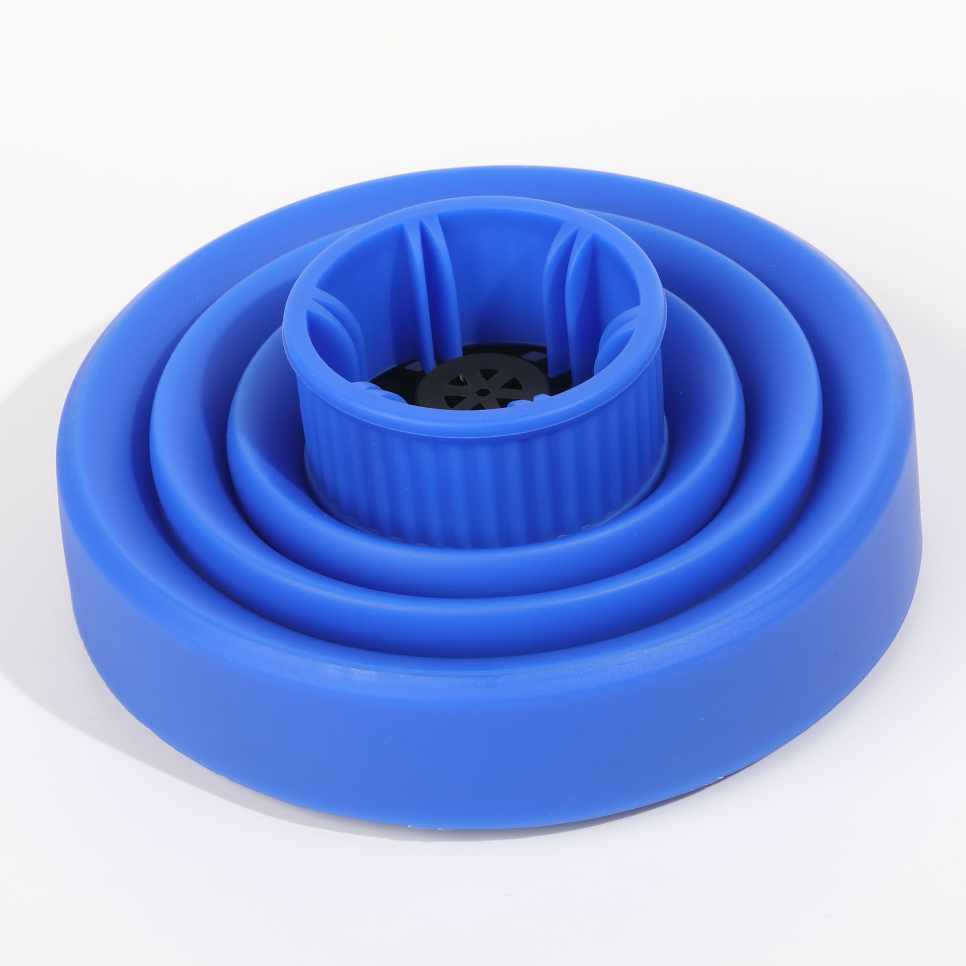 Cubierta del secador de pelo de silicona plegable cubierta de secado del hogar forma del pelo rizado impermeable retráctil que forma el secador de pelo Capucha