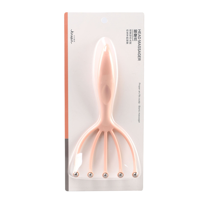 今の逸品の頭のマッサージ器の5爪のステンレスのボールは頭皮の家庭をつかんでくすぐります。