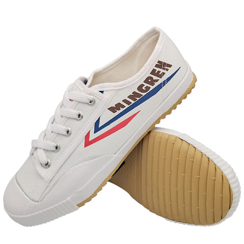 Double Star Athletic Shoes for the High School Entrance Examination and Physical Education Test, Jumping and Running Training Sports Shoes, Men's and Women's Running Shoes, Martial Arts Training Canvas Shoes 