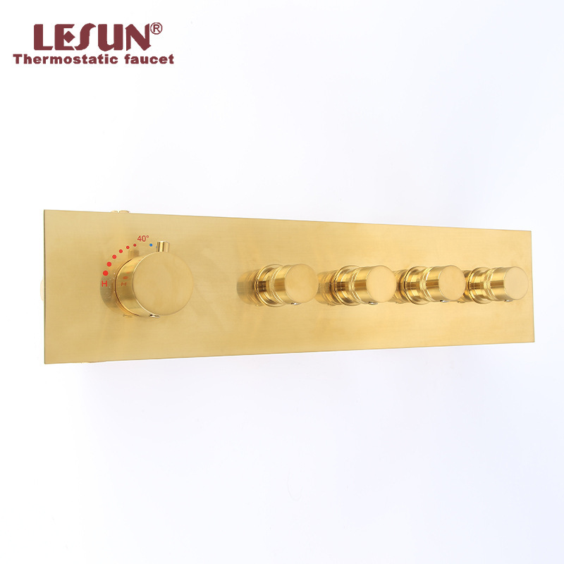 Villa constant temperature concealed wall shower shower mixing valve hotel bathroom switch two in four out