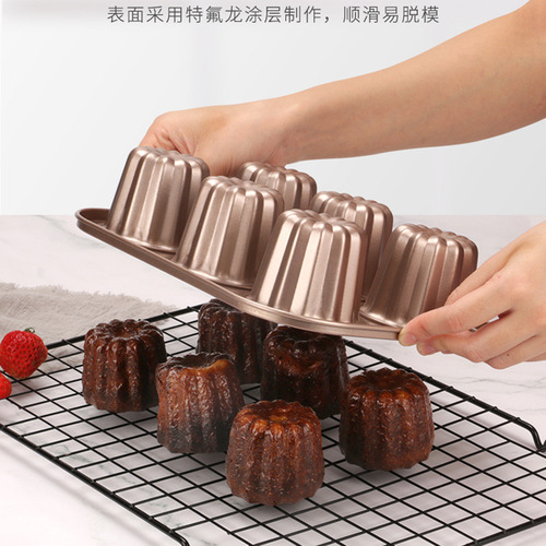 Carbon steel Coruli mold French Angel Bell Canneles cake dessert cup baking oven non-stick baking sheet