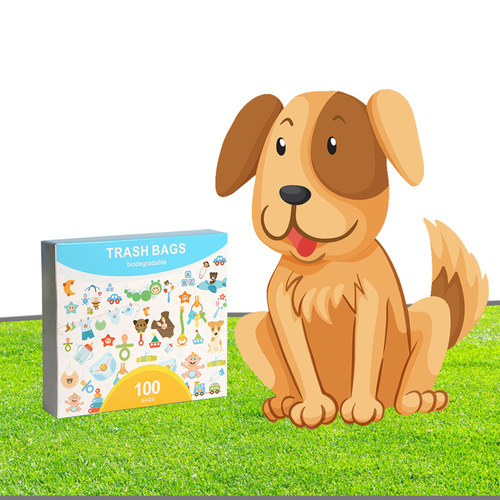 Factory Direct Sale Pet Waste Bag, Backpack Style Biodegradable Dog Poop Bag Leak-Proof Baby Diaper Bag, Disposable Trash Bag