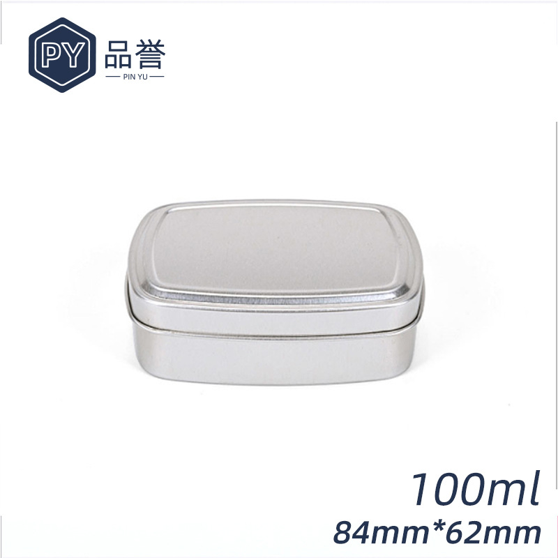 厂家批发100ml方形铝盒 肥皂发蜡车蜡通用包装铝罐84*62*21mm铝罐