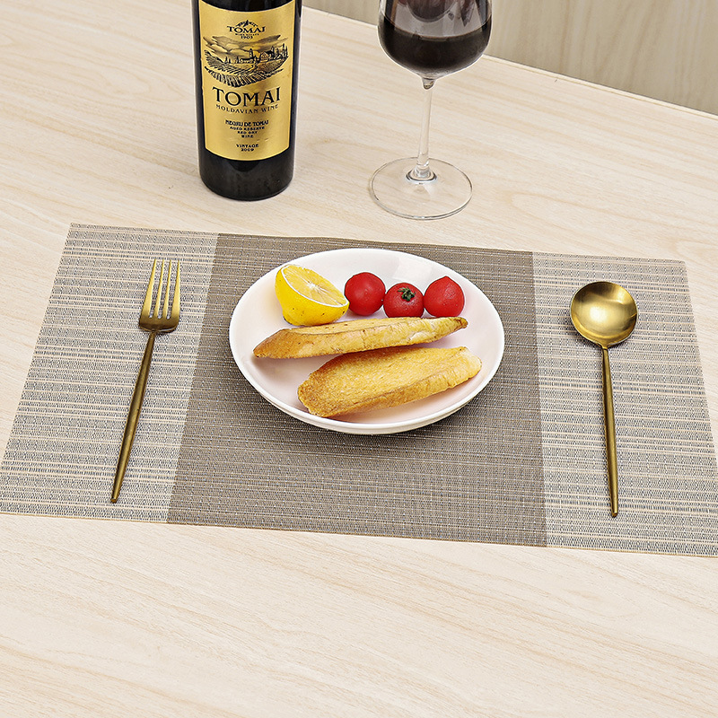 A2920 Placemat pvc Western Placemat Teslin Single Frame Heat Insulation Mat Hotel Family Disposable Table Mat
