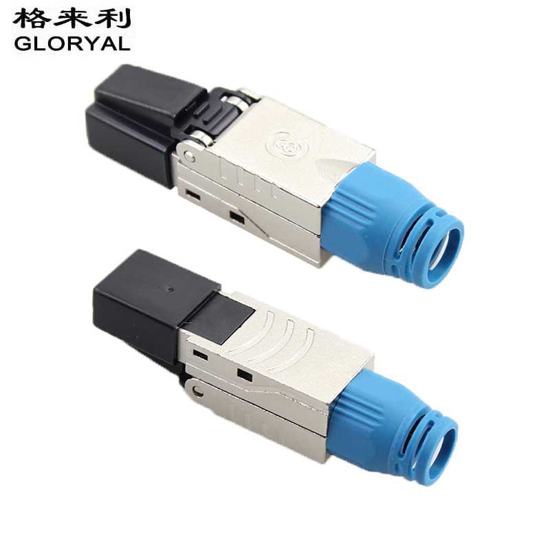 cat8屏蔽防尘网络接头CAT8八类免工具免打免压水晶头