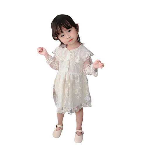 Girls Dress Spring and Autumn  New Children's Lace Skirt Baby Fashionable Princess Dress One Piece Dropshipping