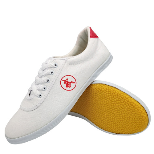 Dual Star Tai Chi Martial Arts Shoes, Unisex Sports Shoes, Cowhide Sole Training Shoes, Children's Martial Arts Taekwondo Shoes, Performance Shoes