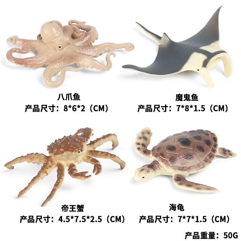 Cognitive realistic marine animal model, dinosaur, toy