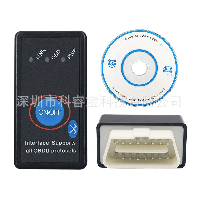 Версия V1.5 с переключателем Bluetooth ELM327 OBD2 черный переключатель ELM327 Bluetooth