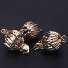 银生珍珠项链扣子批发 14K金扣 配件 灯笼扣 常规扣