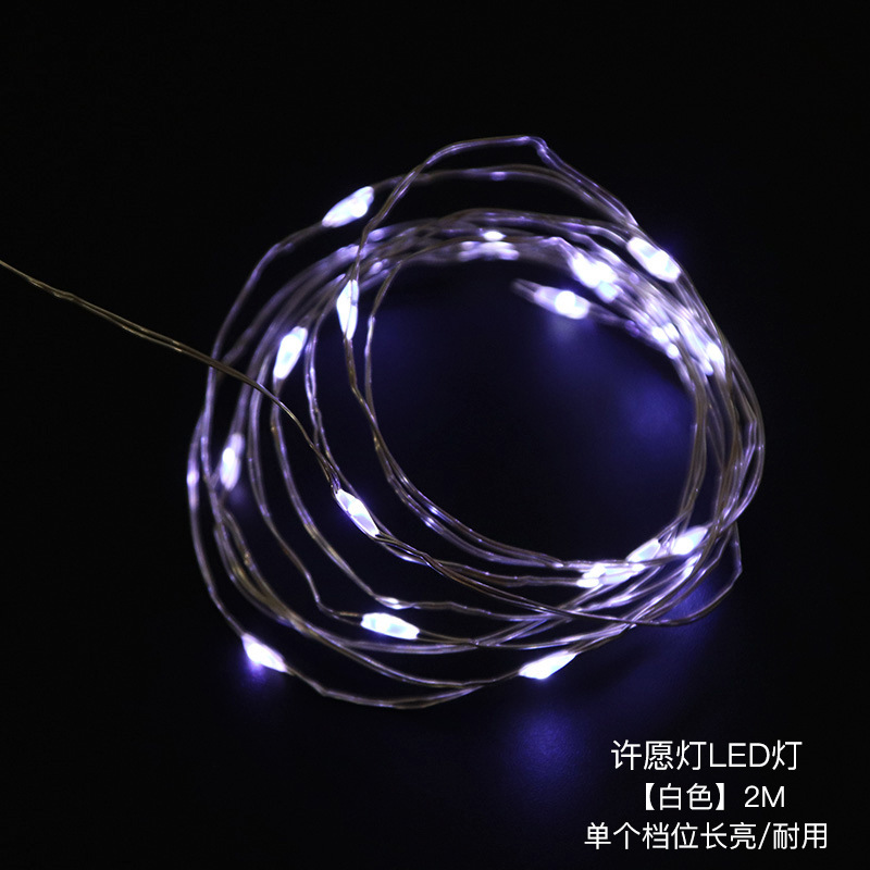 Decoración floral para el Día de San Valentín, luz ambiental, empaque de rosas, ramo de piruletas, luz de alambre de cobre, luz LED