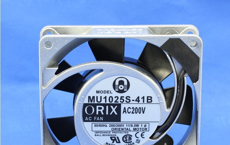 日本东方ORIX MU1025S-41B 200V 11W 10CM 10025 铝框散热风扇
