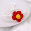 Woven cute knitted choker flower-shaped handmade, accessory