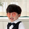 Children's retro sunglasses, metal glasses solar-powered, 2-8 years, British style