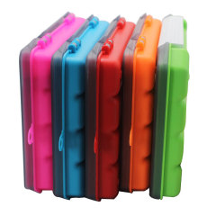 Type B Portable Lure Single-Layer Bait Box with 5 Colors and Insert Strips – Fishing Hook Storage Case for Lure Accessories