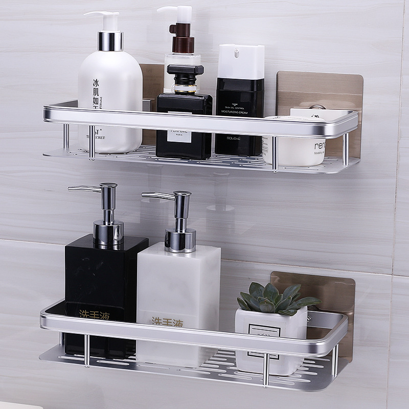 Baño sin perforaciones estante de almacenamiento inodoro montado en la pared cocina baño Baño baño estante de almacenamiento