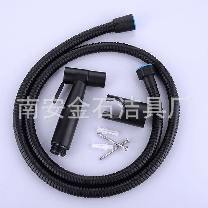 Black 304 Stainless Steel Spray Gun Set Toilet Bidet Attachment Gun Gray 304 Three-Piece Shower Set