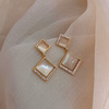 South Korean silver needle, goods, fashionable earrings, silver 925 sample, cat's eye