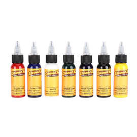 纹身纹绣墨水伊特喏色料练习颜料墨水彩色套装 国产纹身纹绣30ml