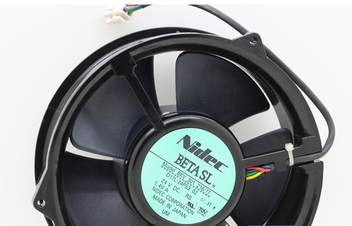全新日本Nidec 24V 1.40A BKV301 216/77 D17L-24PS3 02 散热风扇