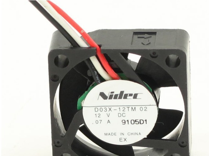 电产Nidec D03X-12TM 02 3010 3cm 12V 0.07A 超静音风扇机顶盒风