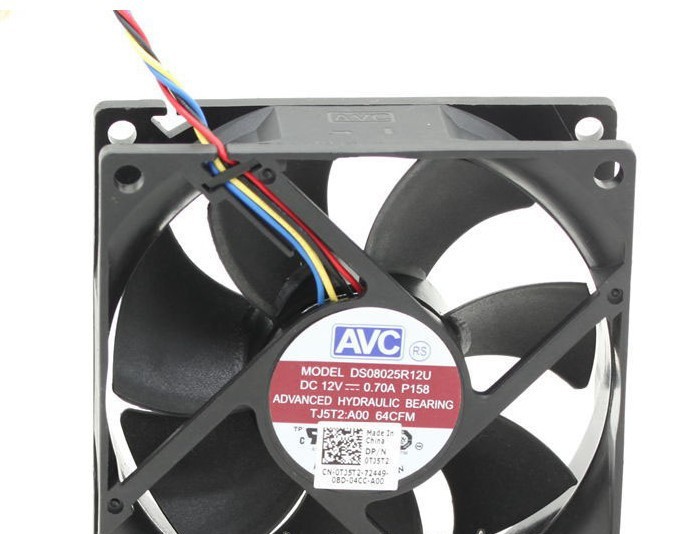 全新 AVC DS08025R12U 8025 8厘米大 12V 0.7A PWM调速风量风扇