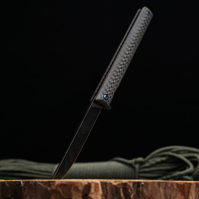 M390刃碳纤维折叠刀口袋户外刀具户外迷你小刀锋利高硬度折刀edc