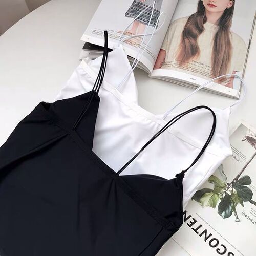  New Ice Silk Breathable Beautiful Back No-Wire Bralette V-Neck Nipple-Showing Backless Bra Fashion Versatile Base Bralette Underwear for Women